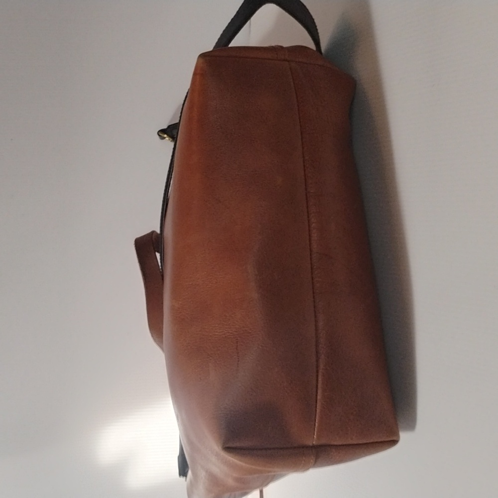 Madewell Brown Tote with Leopard Strap - Picture 6 of 12